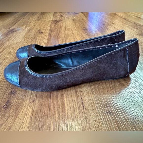 Ralph Lauren Chocolate Brown Flats - Picture 5 of 8